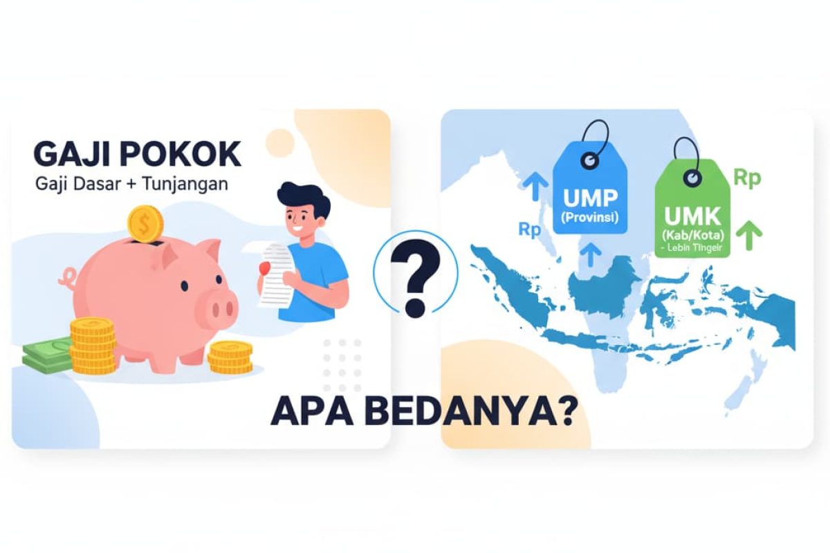 Perbedaan Gaji Pokok, UMP, dan UMK